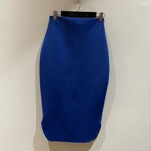 Neoprene pencil skirt